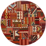 Handgeknüpfter persischer Teppich &Kelim Patchwork
