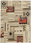 Handgeknüpfter persischer Teppich &Kelim Patchwork