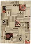 Handgeknüpfter persischer Teppich &Kelim Patchwork
