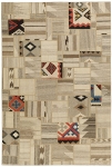 Handgeknüpfter persischer Teppich &Kelim Patchwork
