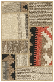 Handgeknüpfter persischer Teppich &Kelim Patchwork