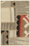 Handgeknüpfter persischer Teppich &Kelim Patchwork