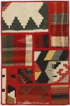 Handgeknüpfter persischer Teppich &Kelim Patchwork