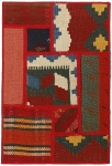 Handgeknüpfter persischer Teppich &Kelim Patchwork