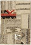 Handgeknüpfter persischer Teppich &Kelim Patchwork