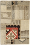 Handgeknüpfter persischer Teppich &Kelim Patchwork