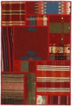 Handgeknüpfter persischer Teppich &Kelim Patchwork