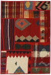 Handgeknüpfter persischer Teppich &Kelim Patchwork