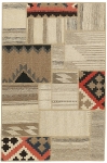 Handgeknüpfter persischer Teppich &Kelim Patchwork