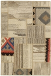 Handgeknüpfter persischer Teppich &Kelim Patchwork