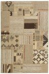 Handgeknüpfter persischer Teppich &Kelim Patchwork