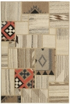 Handgeknüpfter persischer Teppich &Kelim Patchwork