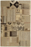 Handgeknüpfter persischer Teppich &Kelim Patchwork