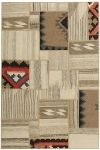 Handgeknüpfter persischer Teppich &Kelim Patchwork