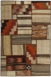 Handgeknüpfter persischer Teppich &Kelim Patchwork