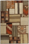 Handgeknüpfter persischer Teppich &Kelim Patchwork