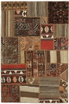 Handgeknüpfter persischer Teppich &Kelim Patchwork