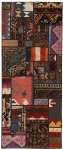 Handgeknüpfter persischer Teppich &Kelim Patchwork