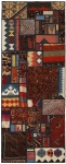 Handgeknüpfter persischer Teppich &Kelim Patchwork