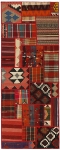 Handgeknüpfter persischer Teppich &Kelim Patchwork