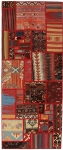 Handgeknüpfter persischer Teppich &Kelim Patchwork