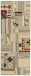 Handgeknüpfter persischer Teppich &Kelim Patchwork