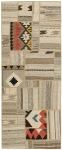 Handgeknüpfter persischer Teppich &Kelim Patchwork