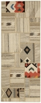 Handgeknüpfter persischer Teppich &Kelim Patchwork