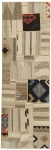 Handgeknüpfter persischer Teppich &Kelim Patchwork