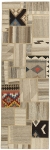 Handgeknüpfter persischer Teppich &Kelim Patchwork