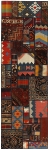 Handgeknüpfter persischer Teppich &Kelim Patchwork