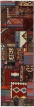 Handgeknüpfter persischer Teppich &Kelim Patchwork