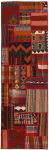 Handgeknüpfter persischer Teppich &Kelim Patchwork