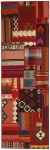 Handgeknüpfter persischer Teppich &Kelim Patchwork