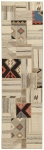 Handgeknüpfter persischer Teppich &Kelim Patchwork