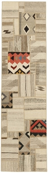Handgeknüpfter persischer Teppich &Kelim Patchwork