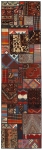 Handgeknüpfter persischer Teppich &Kelim Patchwork