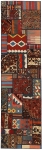 Handgeknüpfter persischer Teppich &Kelim Patchwork