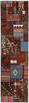 Handgeknüpfter persischer Teppich &Kelim Patchwork