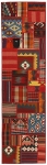 Handgeknüpfter persischer Teppich &Kelim Patchwork