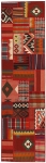 Handgeknüpfter persischer Teppich &Kelim Patchwork