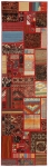 Handgeknüpfter persischer Teppich &Kelim Patchwork