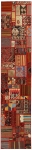 Handgeknüpfter persischer Teppich &Kelim Patchwork