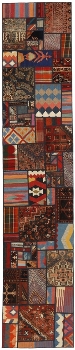 Handgeknüpfter persischer Teppich &Kelim Patchwork