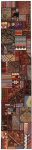 Handgeknüpfter persischer Teppich &Kelim Patchwork